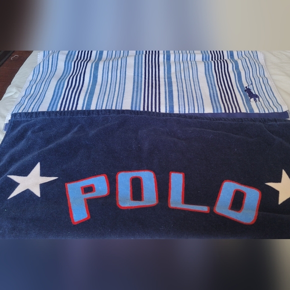 2 Large Size Ralph Lauren Polo Beach Towels - Picture 3 of 6